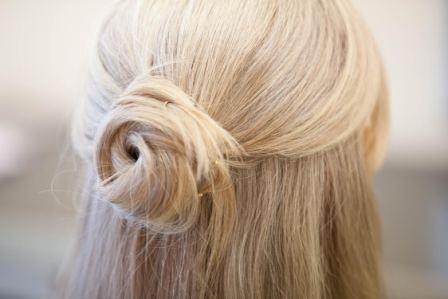 Our hair how to’s…. Half-up half-down casual bun